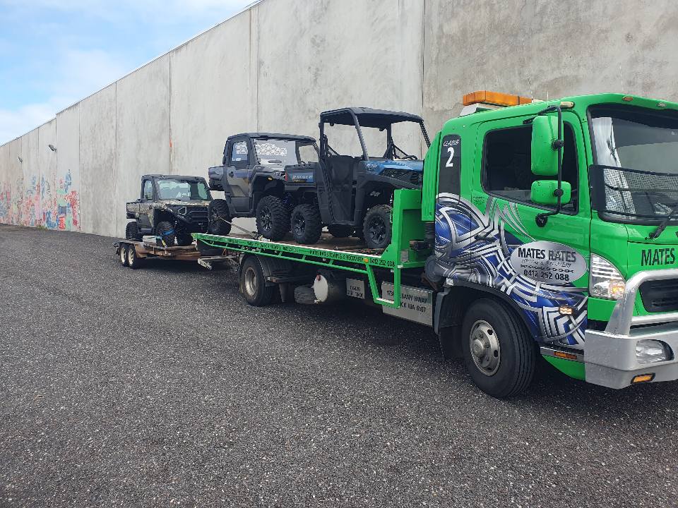 Buggy and off-road vehicles being transported in Perth